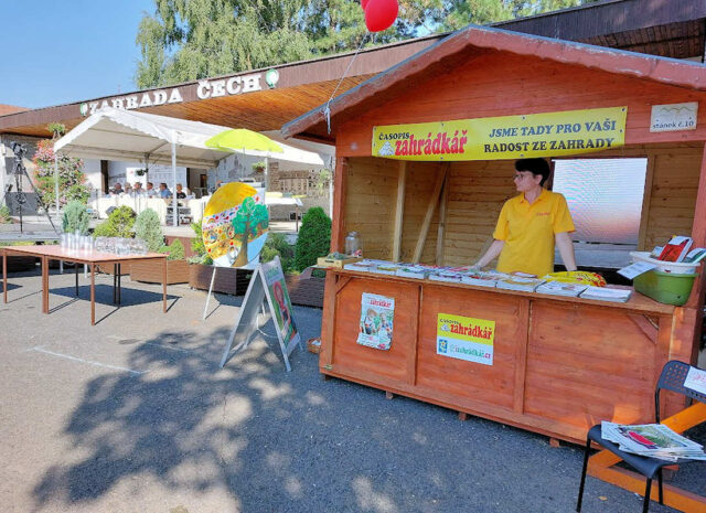 Stánek časopisu Zahrádkář na výstavě
