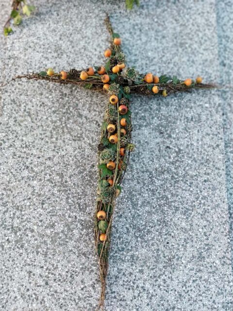 Dušičky - dekorace na hrob