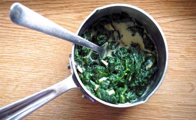 Špenát se smetanou