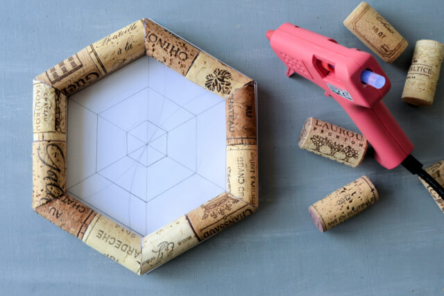 Korkové dekorace postup