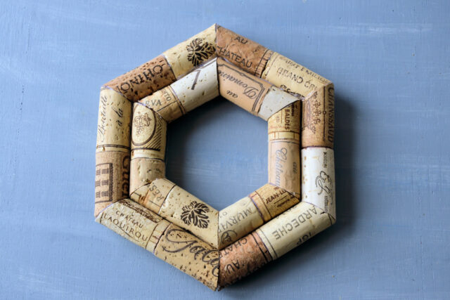 Korkové dekorace postup