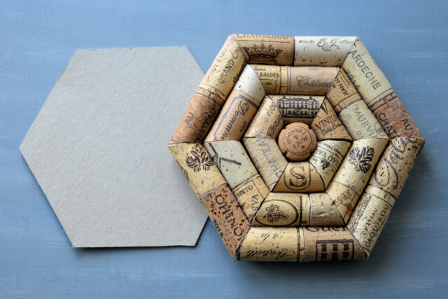 Korkové dekorace postup