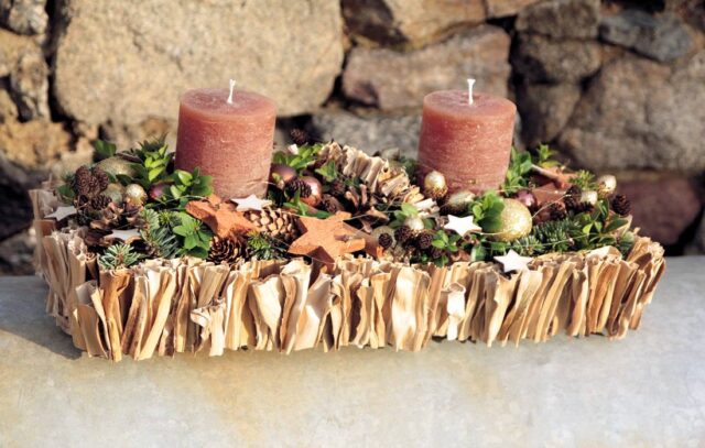 Šišky ve vánoční floristice