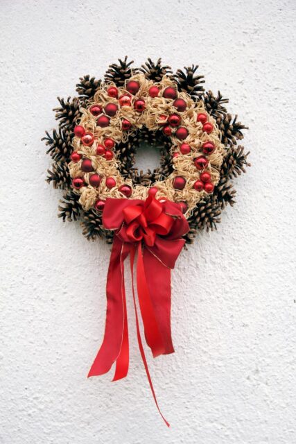 Šišky ve vánoční floristice