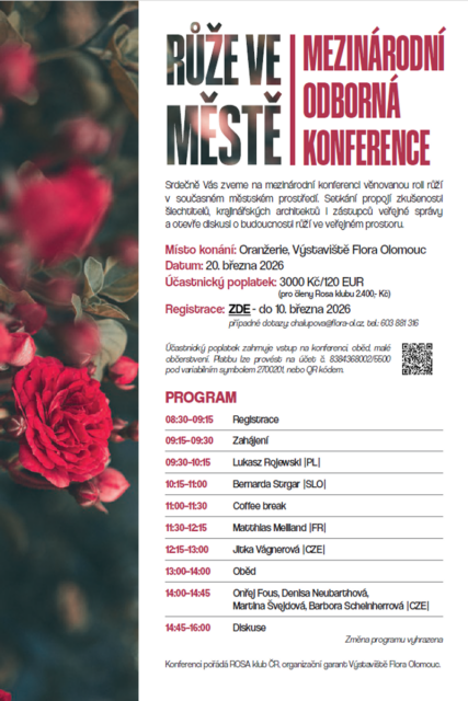 Konference na téma Růže - Olomouc